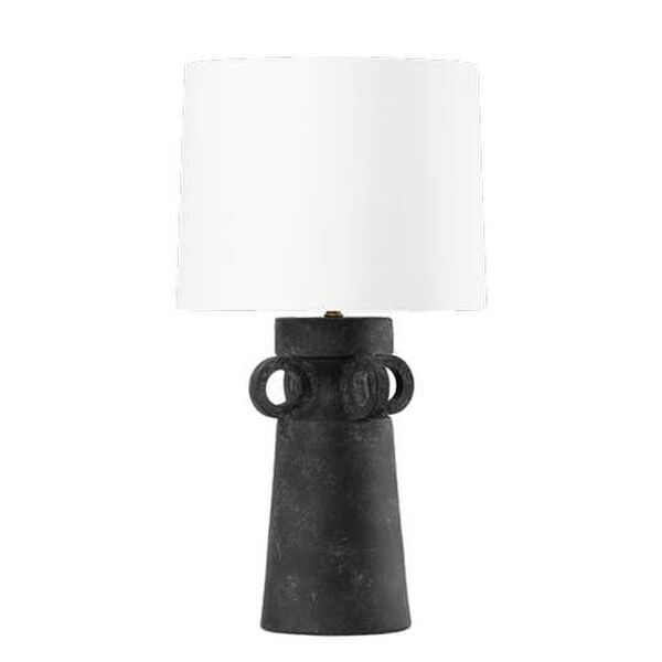 Santa Cruz White Black One-Light Table Lamp, image 1