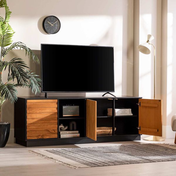 Caramel and Black TV Stand, image 10