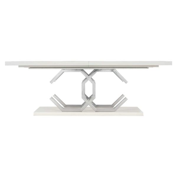 Silhouette Eggshell and Stainless Steel Dining Table, image 4