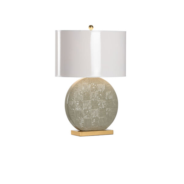 Raintree Green, Gold and White One-Light Table Lamp, image 3