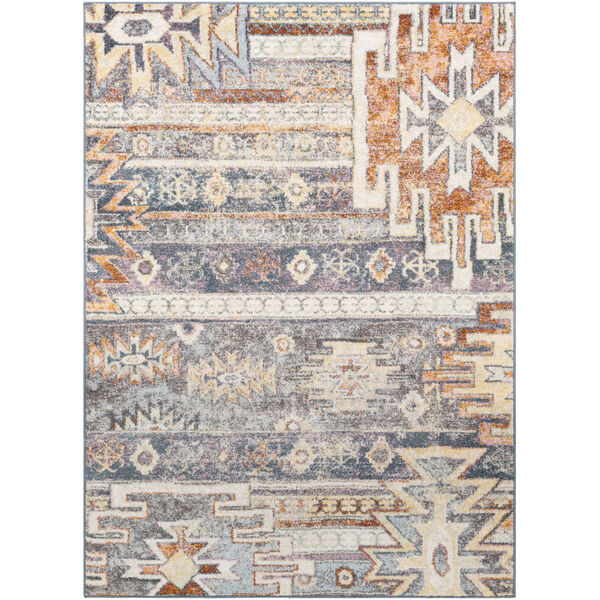 New Mexico Medium Gray Rectangle 5 Ft. 3 In. x 7 Ft. 3 In. Rugs, image 1