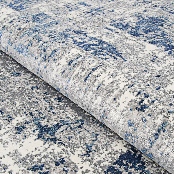 Marblehead Breccia Blue and Grey Rectangular: 7 Ft. 10 In. x 10 Ft. 3 In. Rug, image 6