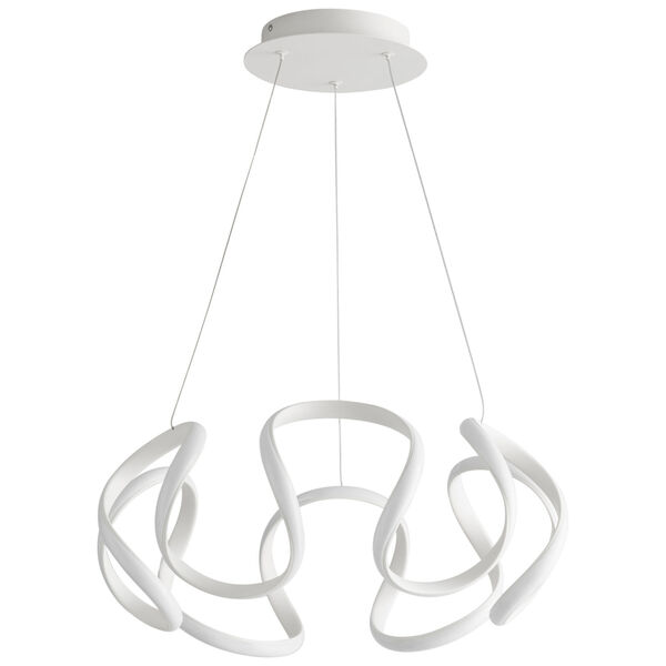 Cirro White 22-Inch LED Chandelier, image 1
