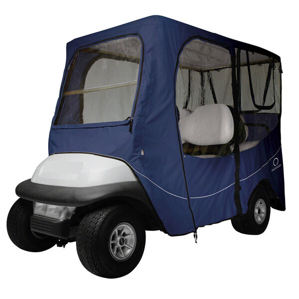 Cypress Navy Long Roof Deluxe Golf Car Enclosure, image 1