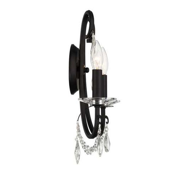 Othello Matte Black Two-Light Wall Sconce, image 4