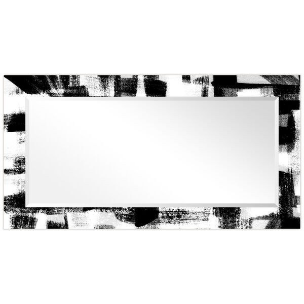 Jam Session Black 54 x 28-Inch Rectangular Beveled Wall Mirror, image 3