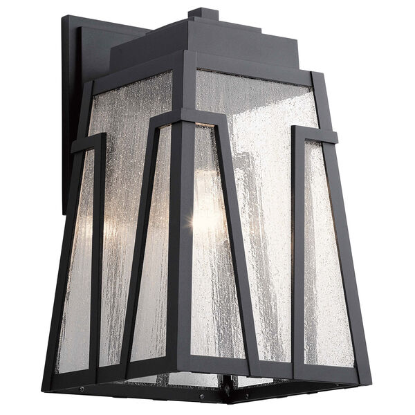Koblenz Textured Black 17-Inch One-Light Outdoor Wall Sconce, image 1