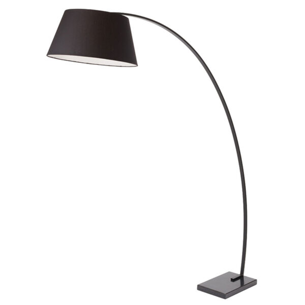 Evan Matte Black Three-Light Floor Lamp, image 1