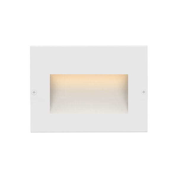 Taper Satin White 5-Inch LED Deck Light with Etched Glass, image 1