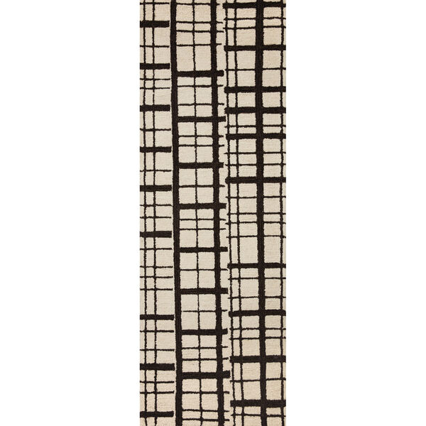Chris Loves Julia Polly Black and Ivory Area Rug, image 4