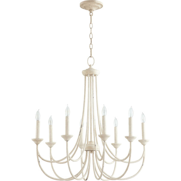 Brooks Persian White 29-Inch Eight-Light Chandelier, image 1