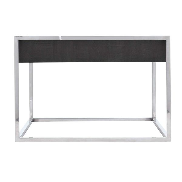 Beacon Polished Stainless Steel and Black Cocktail Table, image 5