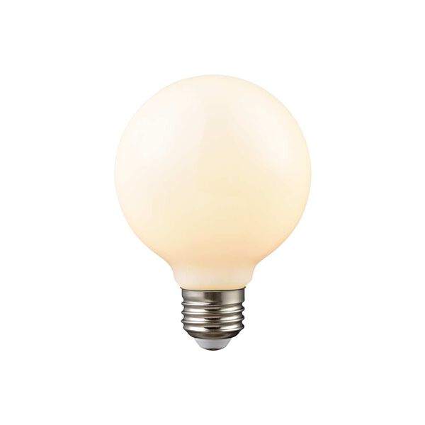 Frosted White Four-Inch LED Medium Bulb, image 1