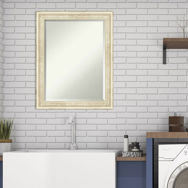 Country White 22W X 28H-Inch Bathroom Vanity Wall Mirror, image 3