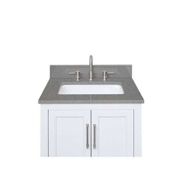 Lotte Radianz Contrail Matte 25-Inch Vanity Top with Rectangular Sink, image 5
