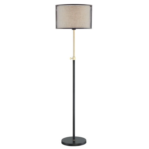 Elena Coffee Gold 63-Inch One-Light Floor Lamp, image 1