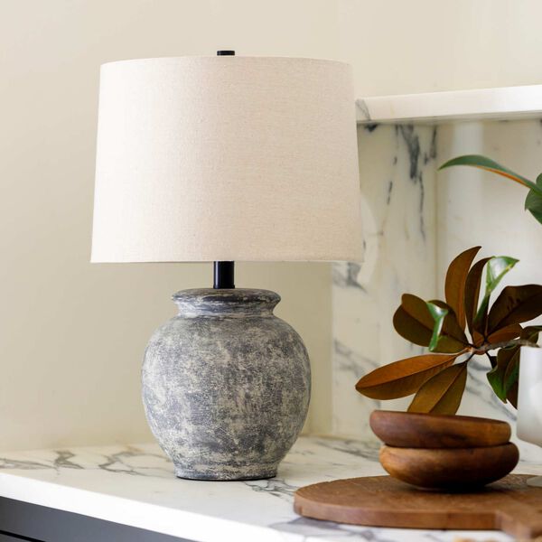 Aponi Black, Gray One-Light Table Lamp, image 2