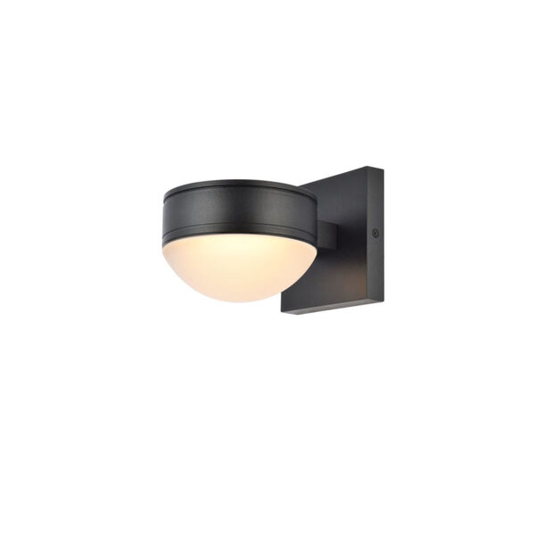Raine Black 340 Lumens Eight-Light LED Outdoor Wall Sconce, image 2