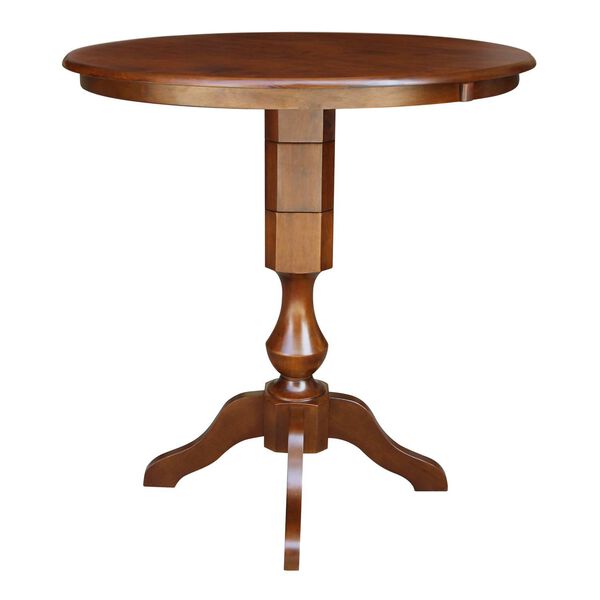 Espresso Round Top Pedestal Table, image 2