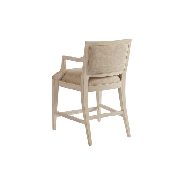 Newport Beige and White Eastbluff Upholstered Counter Stool, image 2