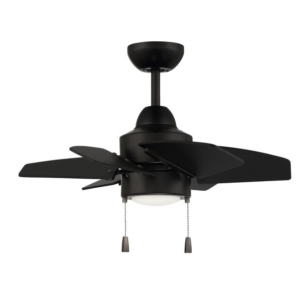 Propel II Flat Black 24-Inch LED Ceiling Fan, image 1
