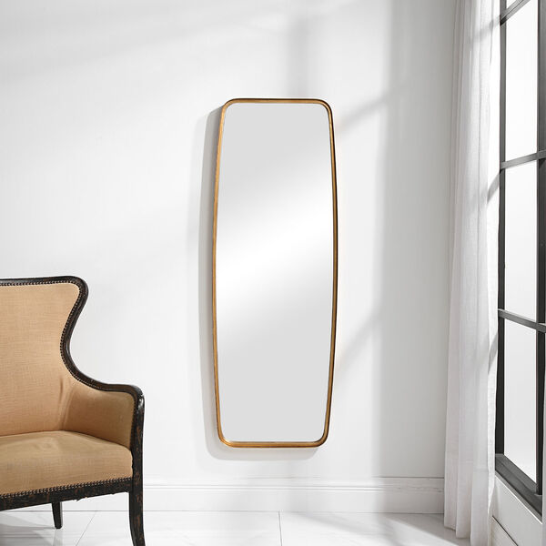 Linden Antique Gold Full Length Oblong Wall Mirror, image 4