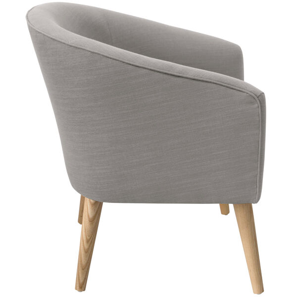 Linen Gray 31-Inch Deco Chair, image 3