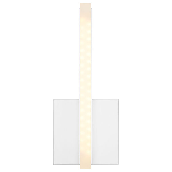 Illume White Rectangular Intergrated LED Wall Sconce, image 3