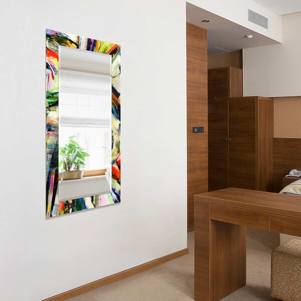 Rock Star Multicolor 54 x 28-Inch Rectangular Beveled Wall Mirror, image 8
