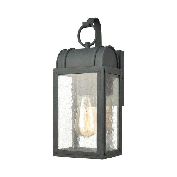 Heritage Hills Aged Zinc Six-Inch One-Light Outdoor Wall Sconce, image 1