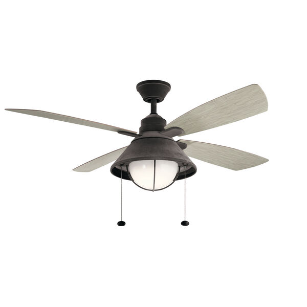 Seaside Weathered Zinc 54-Inch LED Ceiling Fan, image 1