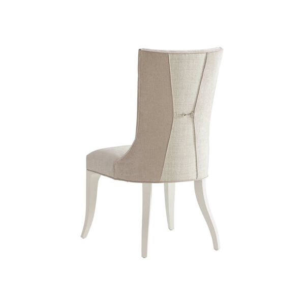Avondale White Upholstered Armless Side Chair, image 2
