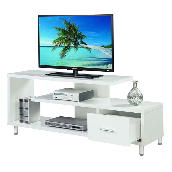 Nicollet White 60-inch TV Stand, image 2