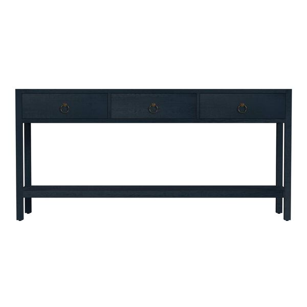 Lark Navy Blue Three-Drawer 65-Inch Console Table, image 2