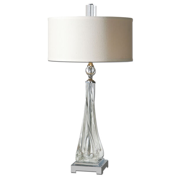 Grancona Polished Nickel Two-Light Table Lamp, image 3