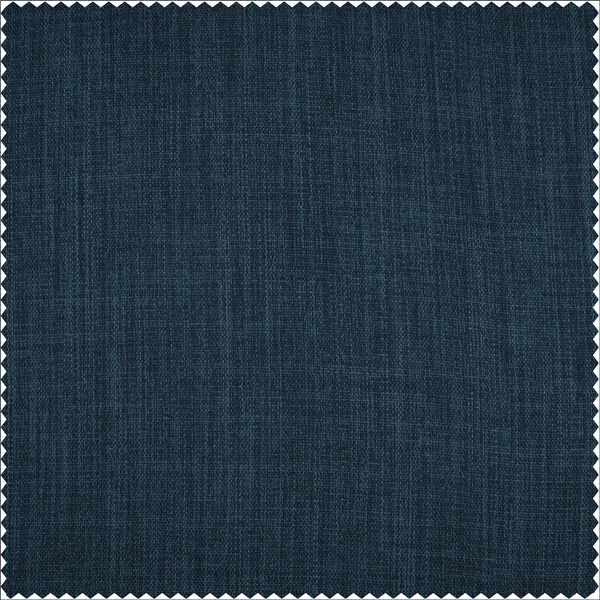 Story Blue Faux Linen Extra Wide Room Darkening Single Panel Curtain, image 8
