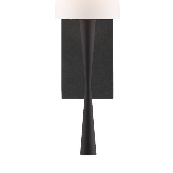 Trenton One-Light Black Forged Wall Sconce, image 4