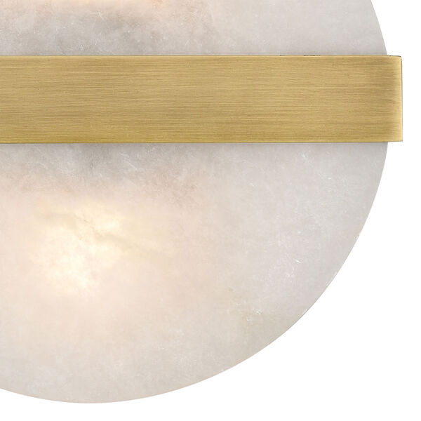 Stonewall White and Gold Two-Light Wall Sconce, image 8