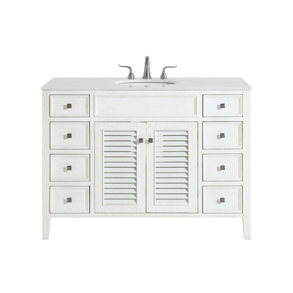 Cape Cod Antique White 48-Inch Vanity Sink Set, image 1