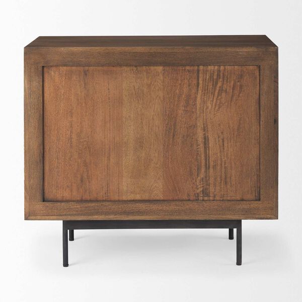 Grace Brown Wood and Black Three-Drawer Accent Cabinet, image 4