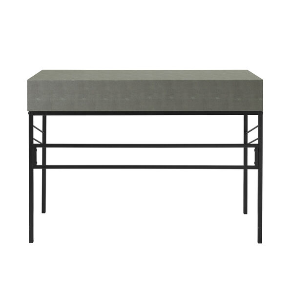 Vetti Gray and Black Two Drawer Desk, image 5