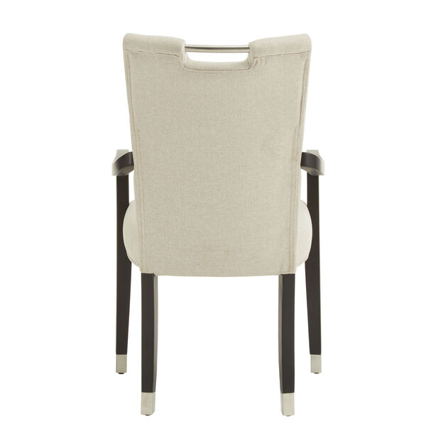 Althea Beige Heathered Weave Parson Dining Arm Chair, Set of Two, image 4