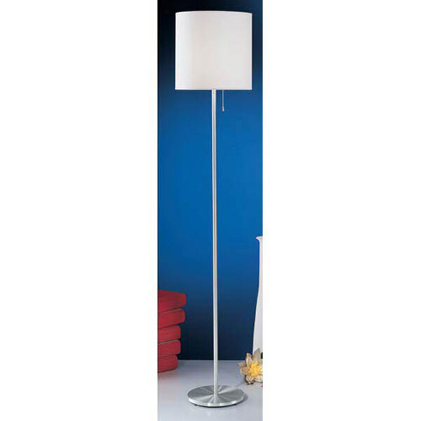 Nore Aluminum One-Light Shaded Floor Lamp, image 1