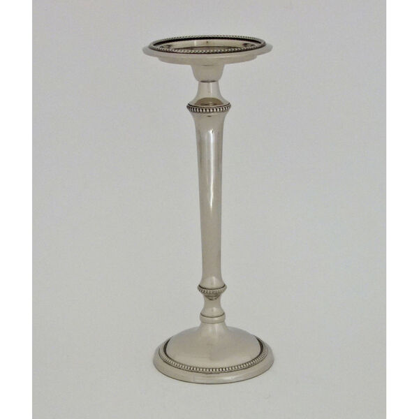 Silver Nickel Aluminum Pillar Candleholder, image 1