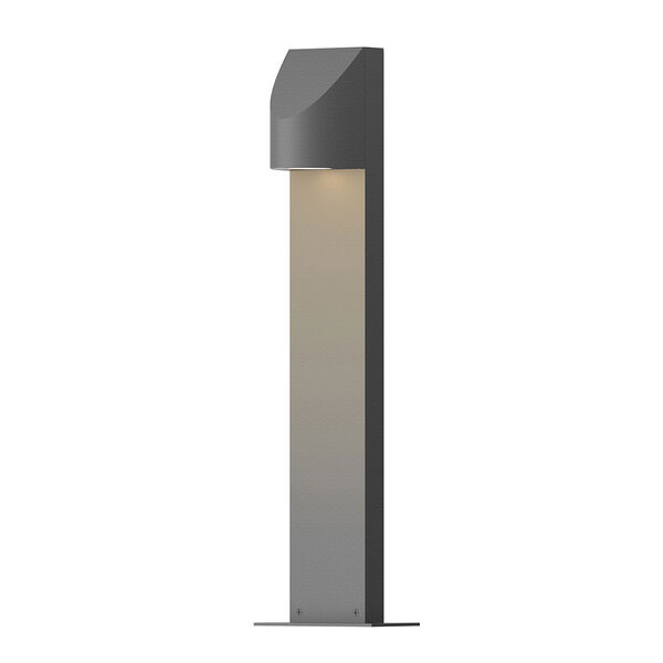 Inside-Out Shear Textured Gray 22-Inch LED Bollard, image 1