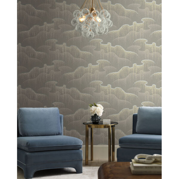 Candice Olson Modern Nature 2nd Edition Taupe Moonlight Pearls Wallpaper, image 5