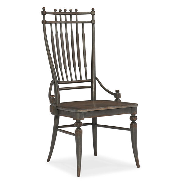 Arabella Charcoal Windsor Side Chair, image 1
