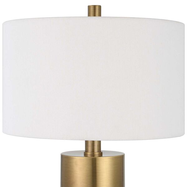 Adelia Ivory and Brass Table Lamp, image 5