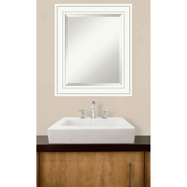 Craftsman White 21 x 25 In. Bathroom Mirror, image 5