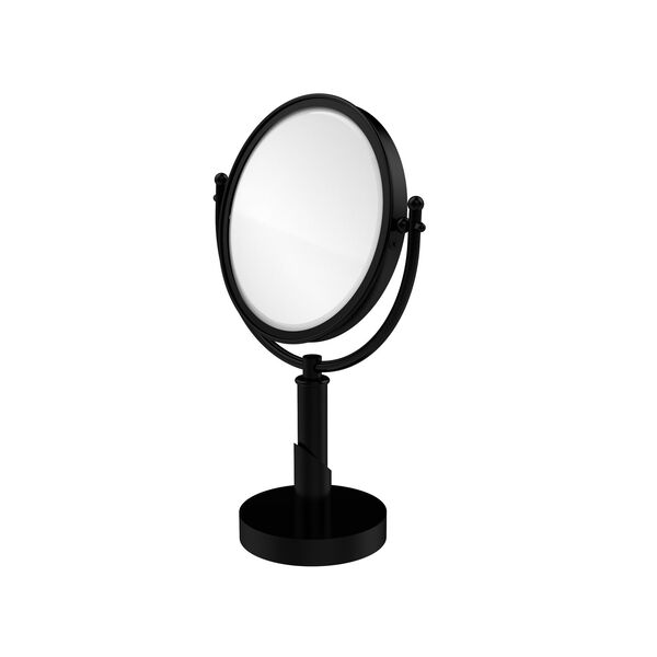 Soho Collection 8 Inch Vanity Top Make-Up Mirror 5X Magnification, Matte Black, image 1